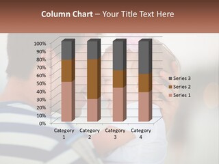 A Man Holding A Baby And Smiling At The Camera PowerPoint Template