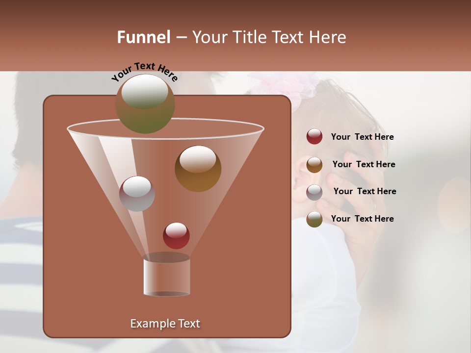 A Man Holding A Baby And Smiling At The Camera PowerPoint Template