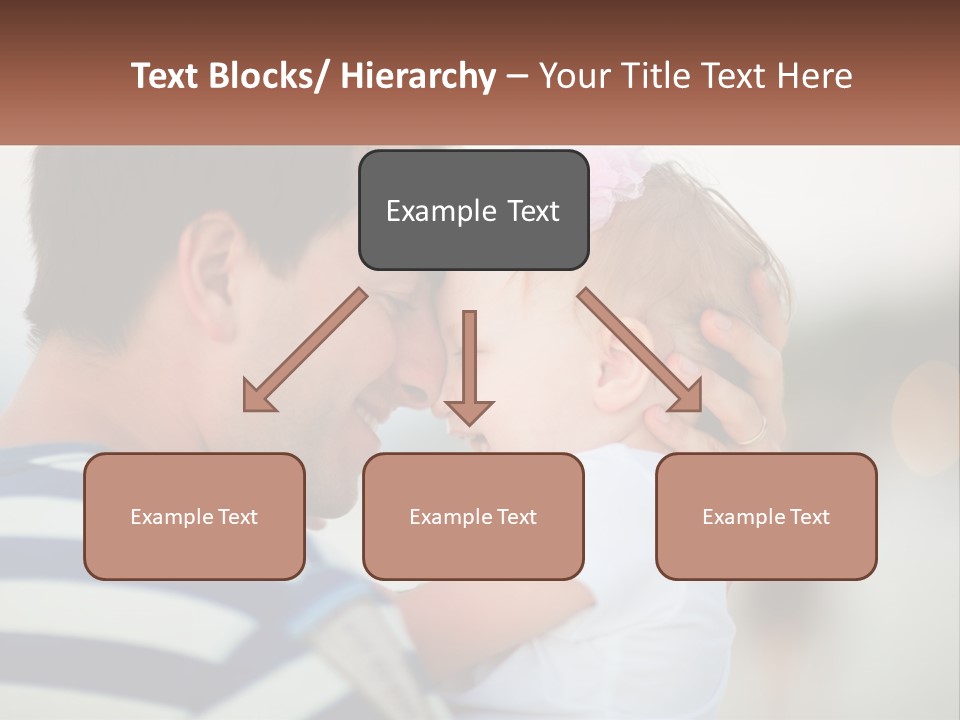 A Man Holding A Baby And Smiling At The Camera PowerPoint Template