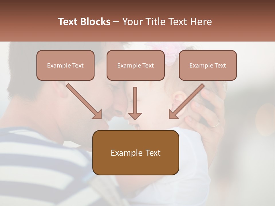 A Man Holding A Baby And Smiling At The Camera PowerPoint Template
