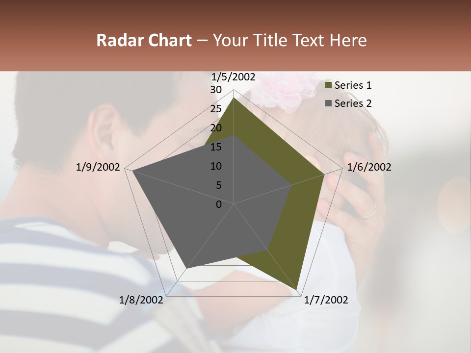 A Man Holding A Baby And Smiling At The Camera PowerPoint Template
