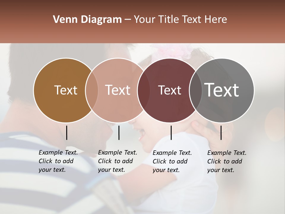 A Man Holding A Baby And Smiling At The Camera PowerPoint Template