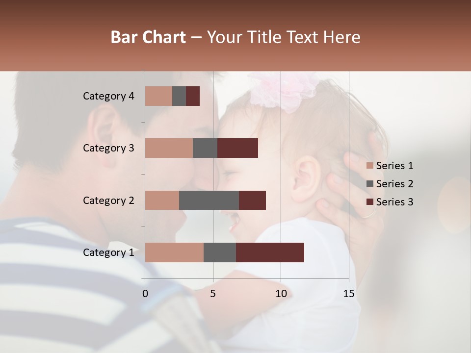 A Man Holding A Baby And Smiling At The Camera PowerPoint Template