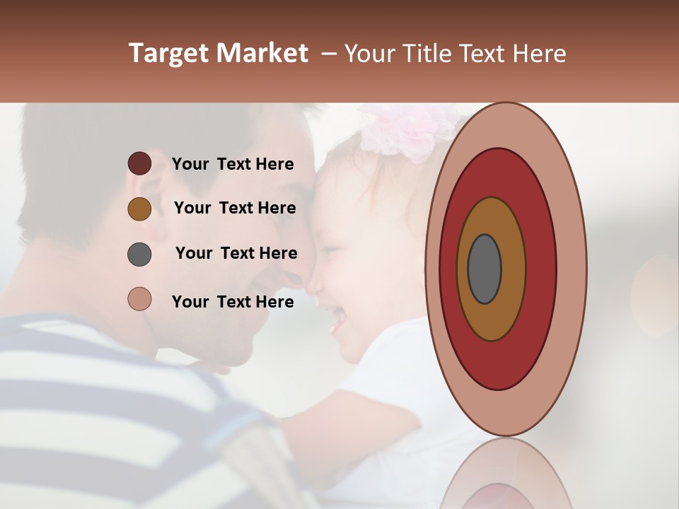 A Man Holding A Baby And Smiling At The Camera PowerPoint Template