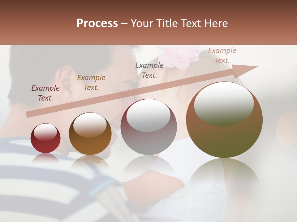 A Man Holding A Baby And Smiling At The Camera PowerPoint Template