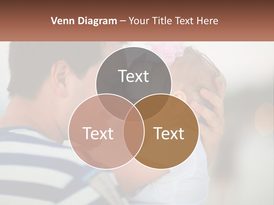 A Man Holding A Baby And Smiling At The Camera PowerPoint Template