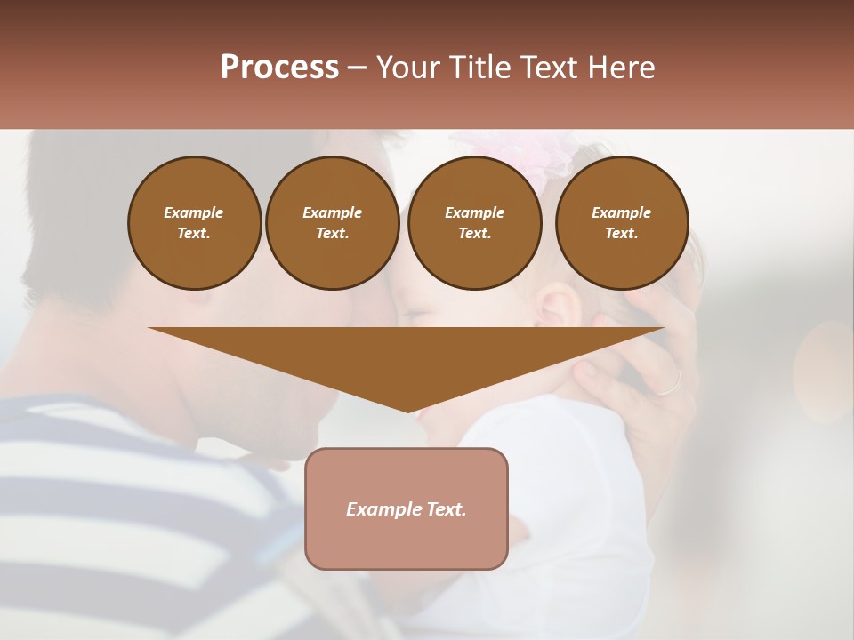 A Man Holding A Baby And Smiling At The Camera PowerPoint Template