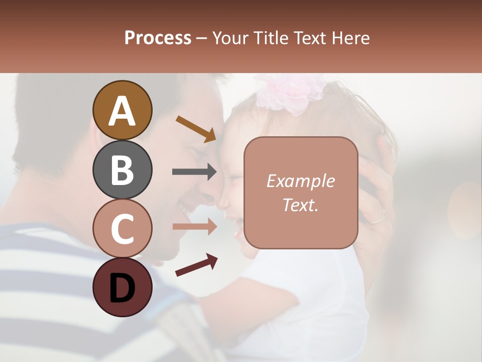 A Man Holding A Baby And Smiling At The Camera PowerPoint Template