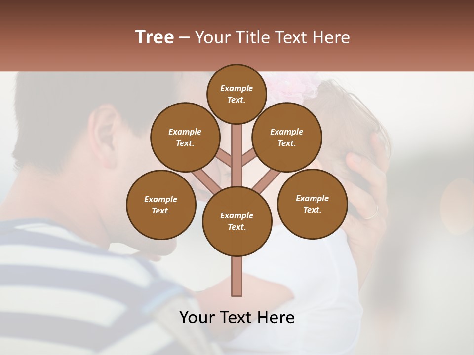 A Man Holding A Baby And Smiling At The Camera PowerPoint Template