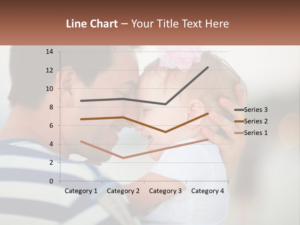 A Man Holding A Baby And Smiling At The Camera PowerPoint Template