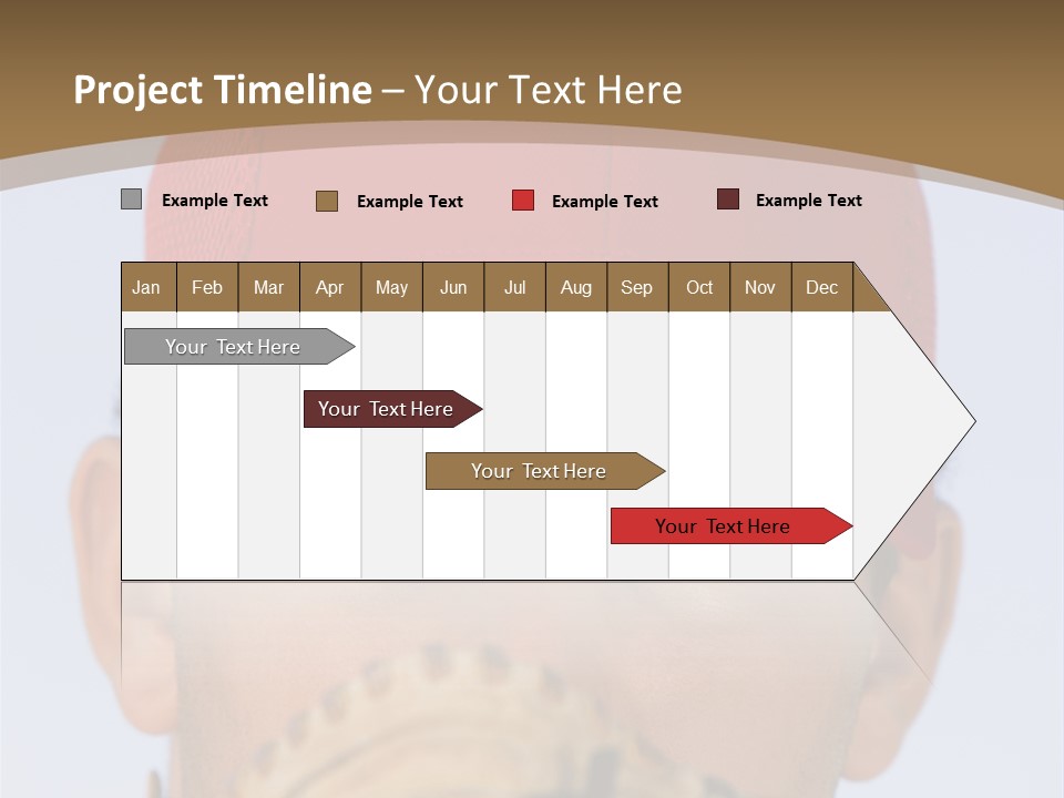 A Baseball Player With A Red Hat And Glove PowerPoint Template