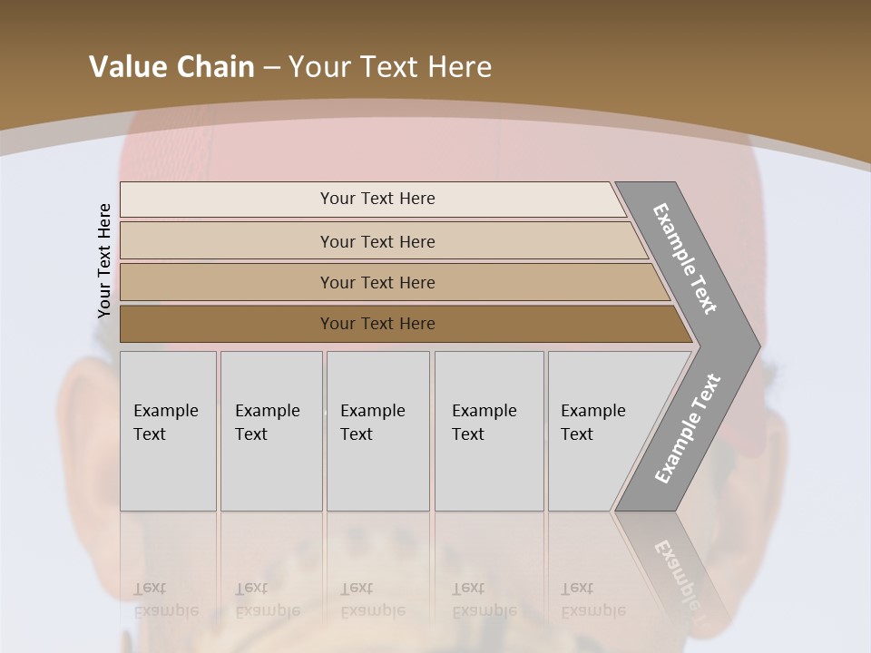 A Baseball Player With A Red Hat And Glove PowerPoint Template