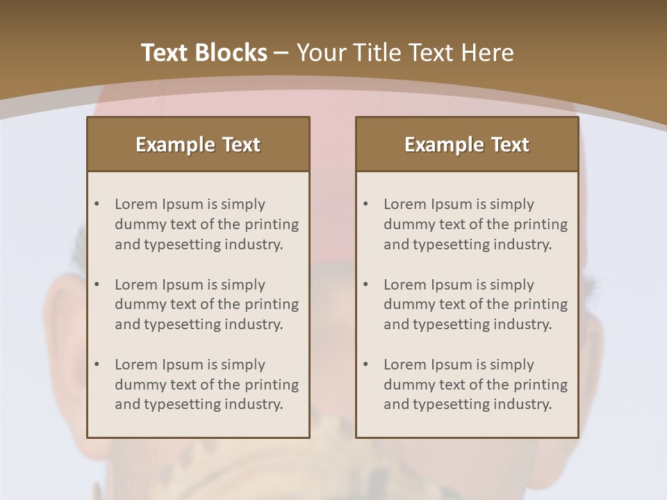 A Baseball Player With A Red Hat And Glove PowerPoint Template