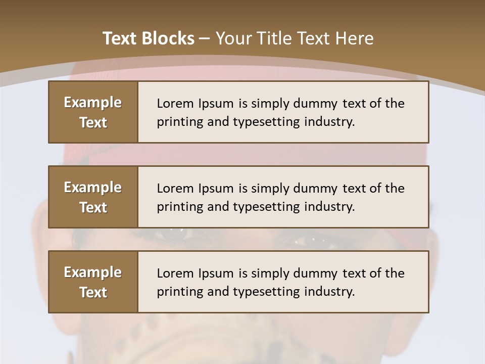 A Baseball Player With A Red Hat And Glove PowerPoint Template