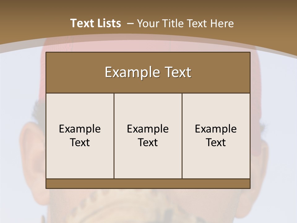 A Baseball Player With A Red Hat And Glove PowerPoint Template
