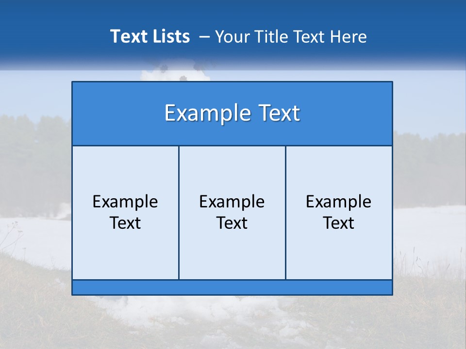 A Snowman Is Standing In The Middle Of A Field PowerPoint Template