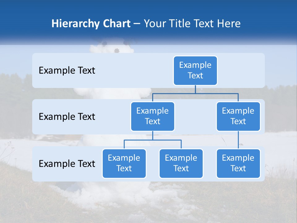A Snowman Is Standing In The Middle Of A Field PowerPoint Template