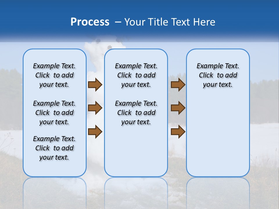 A Snowman Is Standing In The Middle Of A Field PowerPoint Template
