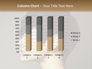 A Woman With A Short Black Hair And A Brown Background PowerPoint Template