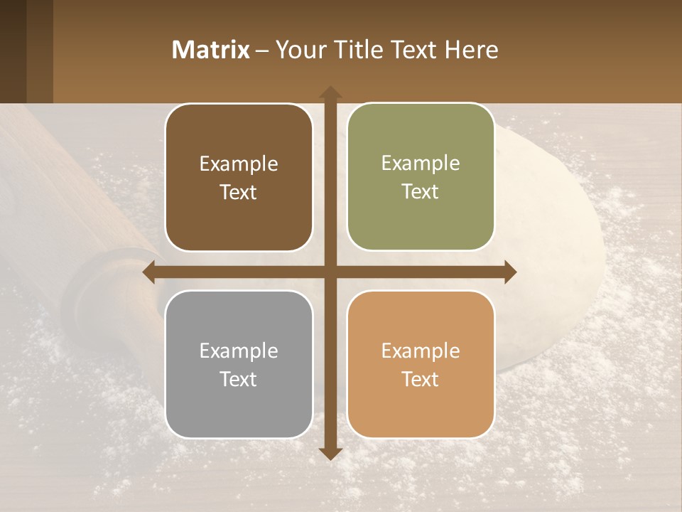 A Ball Of Dough Next To A Rolling Pin On A Table PowerPoint Template