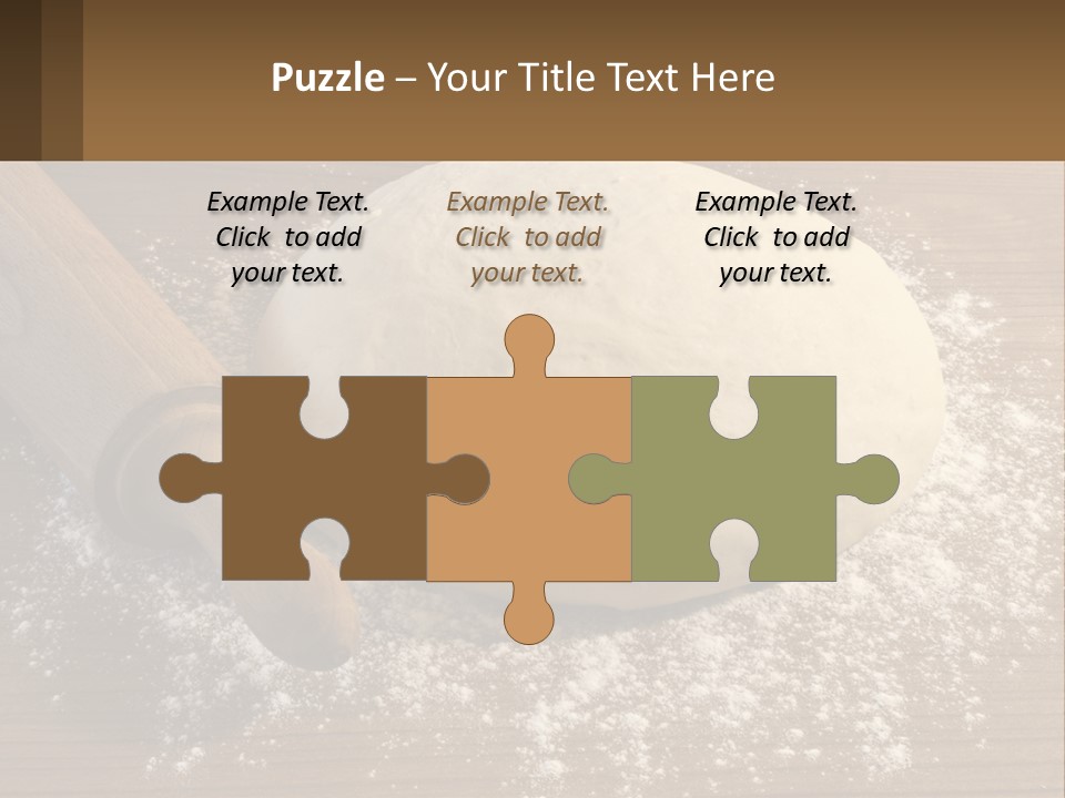 A Ball Of Dough Next To A Rolling Pin On A Table PowerPoint Template