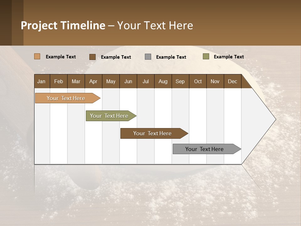 A Ball Of Dough Next To A Rolling Pin On A Table PowerPoint Template