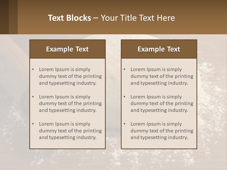 A Ball Of Dough Next To A Rolling Pin On A Table PowerPoint Template