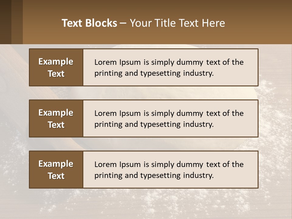 A Ball Of Dough Next To A Rolling Pin On A Table PowerPoint Template
