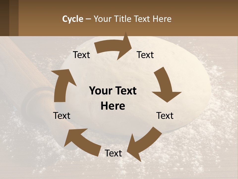 A Ball Of Dough Next To A Rolling Pin On A Table PowerPoint Template