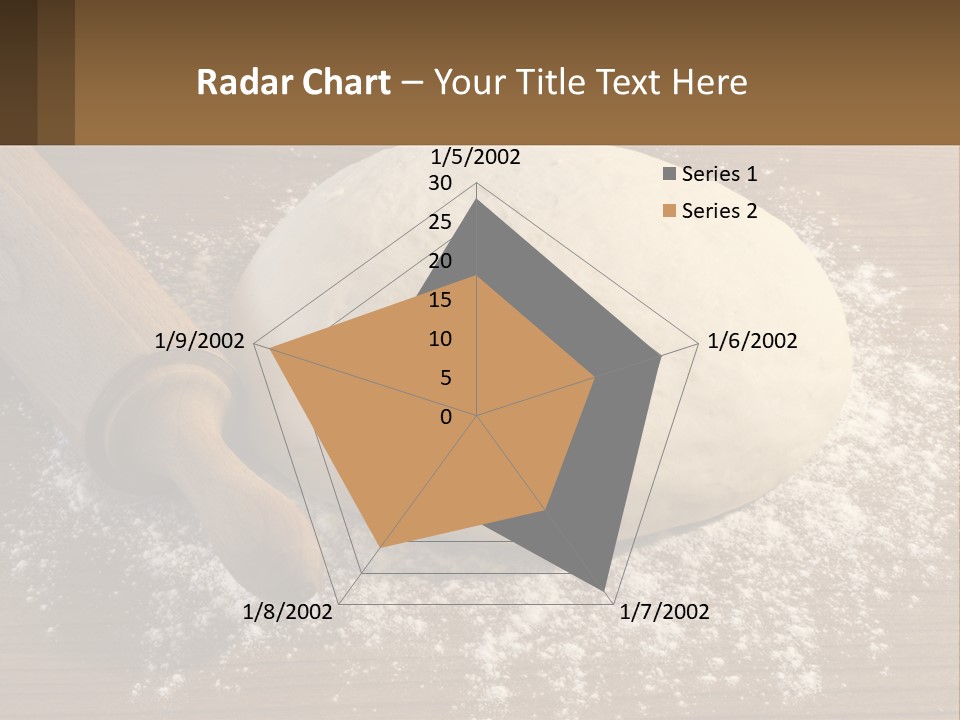 A Ball Of Dough Next To A Rolling Pin On A Table PowerPoint Template