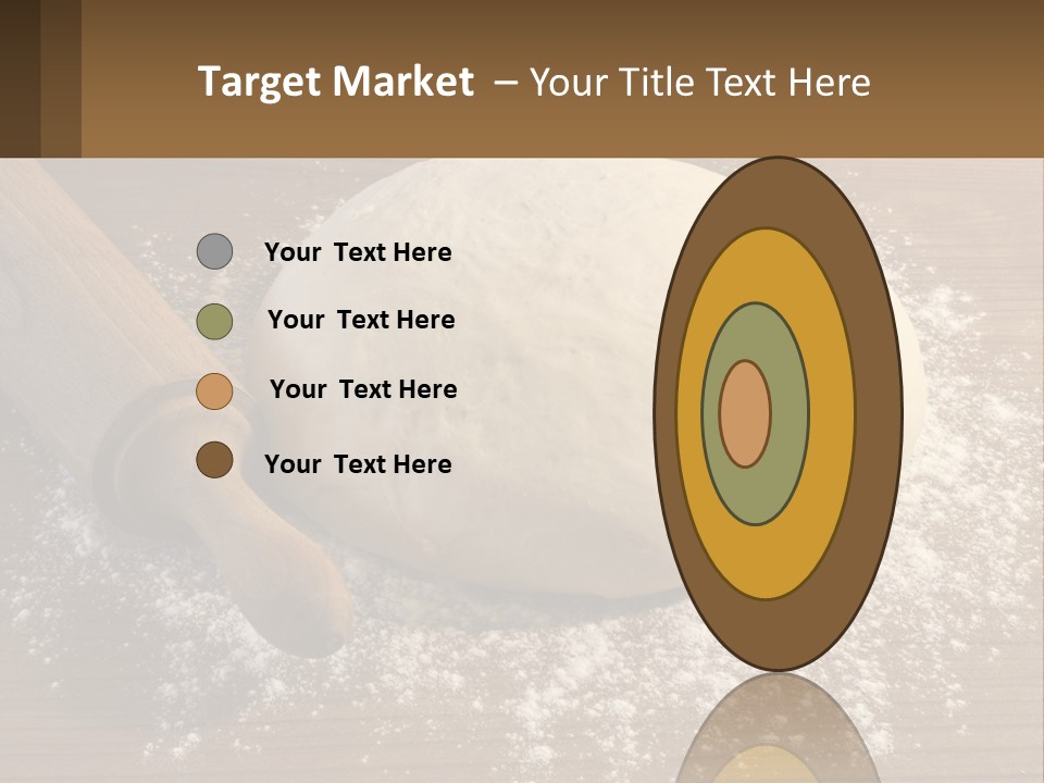 A Ball Of Dough Next To A Rolling Pin On A Table PowerPoint Template