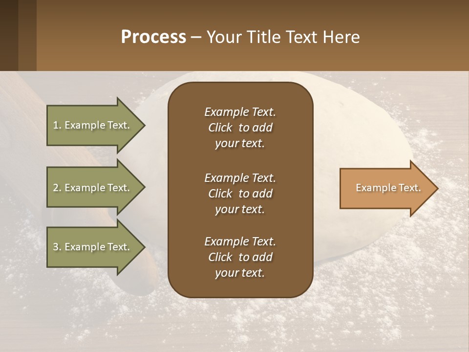 A Ball Of Dough Next To A Rolling Pin On A Table PowerPoint Template