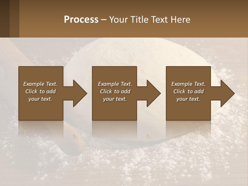 A Ball Of Dough Next To A Rolling Pin On A Table PowerPoint Template