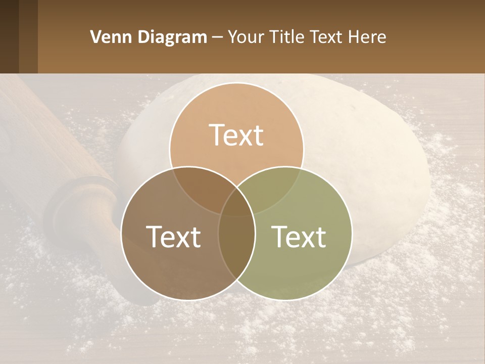 A Ball Of Dough Next To A Rolling Pin On A Table PowerPoint Template