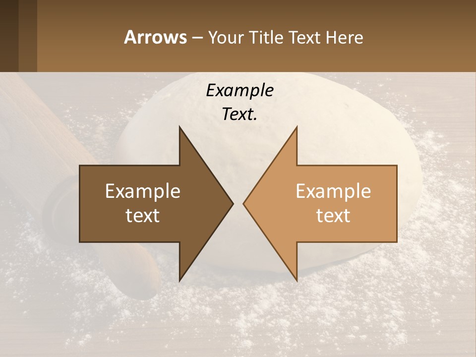 A Ball Of Dough Next To A Rolling Pin On A Table PowerPoint Template