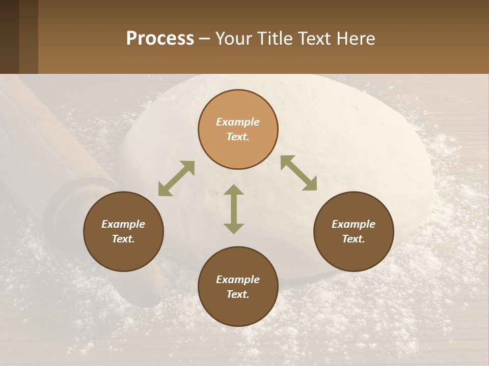 A Ball Of Dough Next To A Rolling Pin On A Table PowerPoint Template