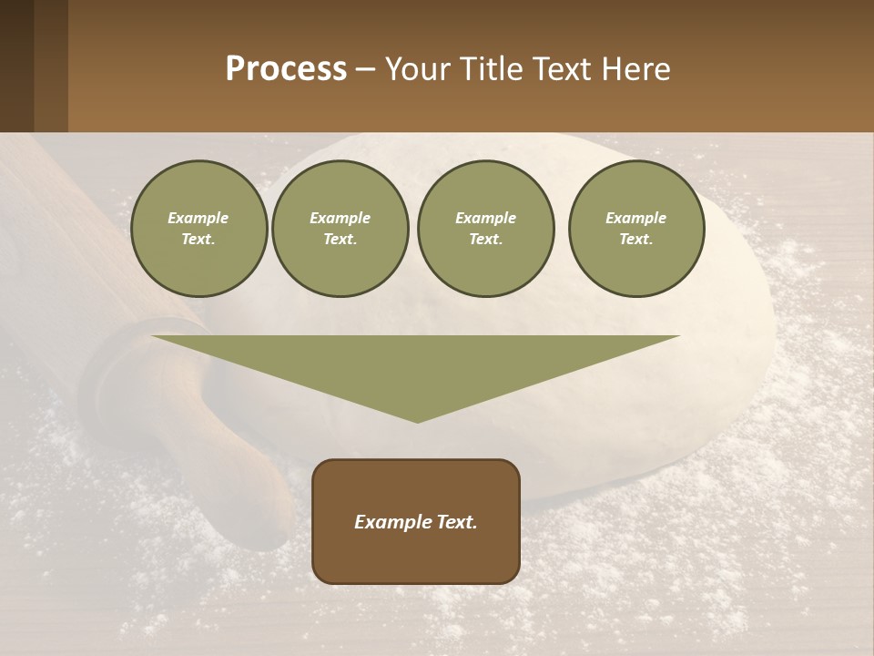 A Ball Of Dough Next To A Rolling Pin On A Table PowerPoint Template