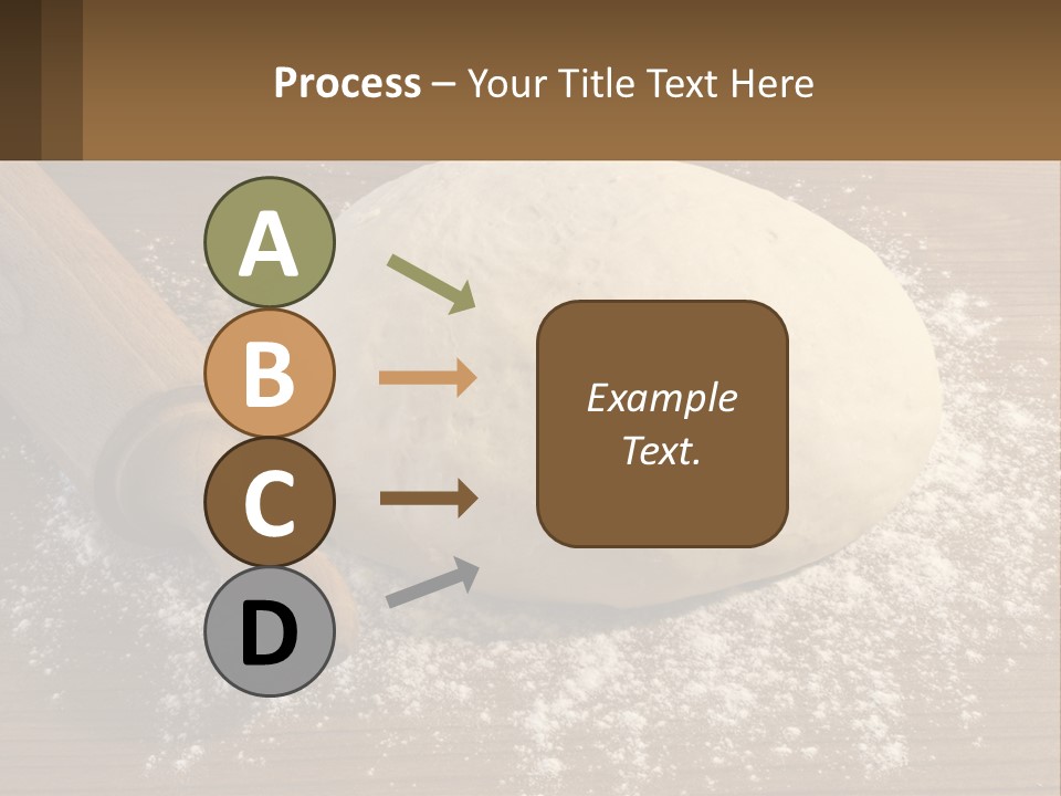 A Ball Of Dough Next To A Rolling Pin On A Table PowerPoint Template