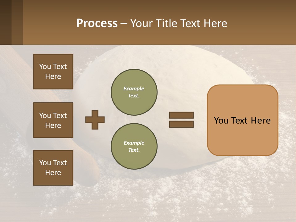 A Ball Of Dough Next To A Rolling Pin On A Table PowerPoint Template