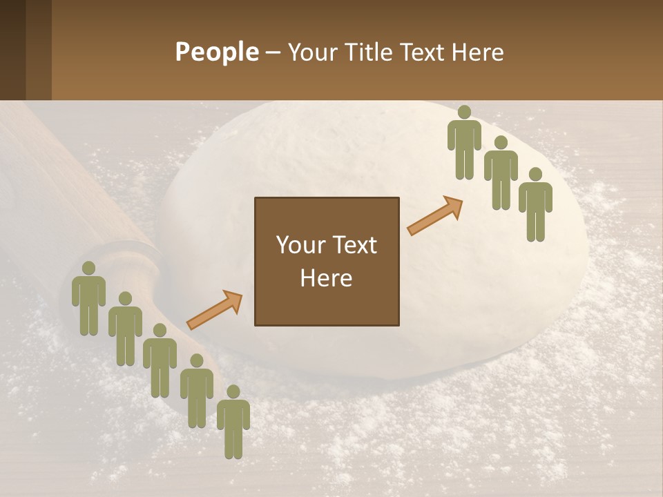 A Ball Of Dough Next To A Rolling Pin On A Table PowerPoint Template