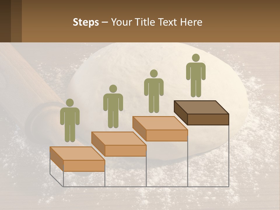 A Ball Of Dough Next To A Rolling Pin On A Table PowerPoint Template