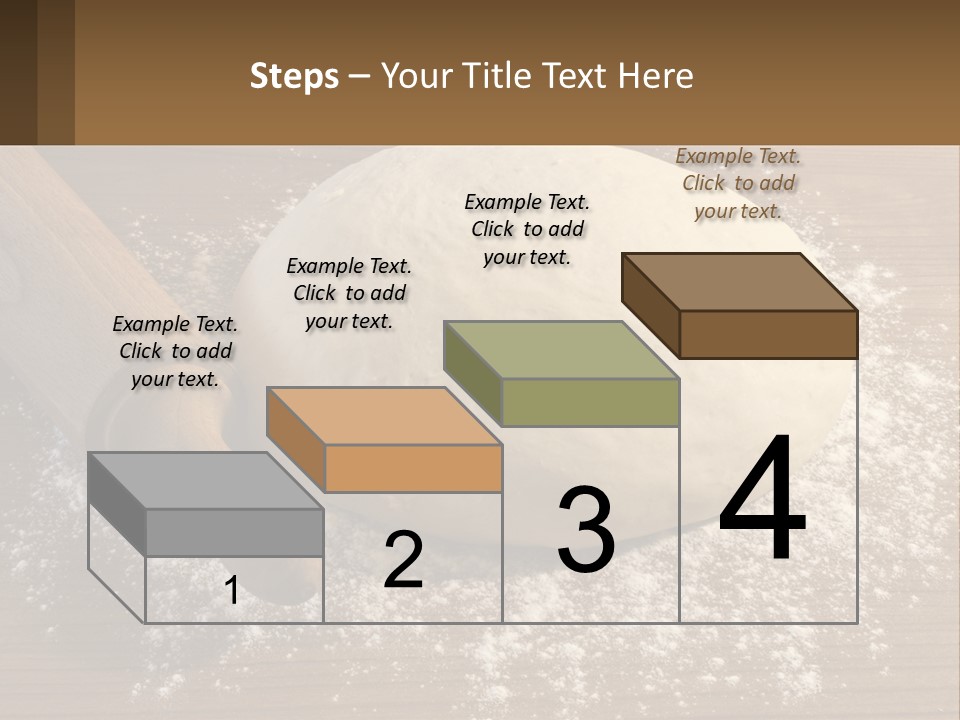 A Ball Of Dough Next To A Rolling Pin On A Table PowerPoint Template