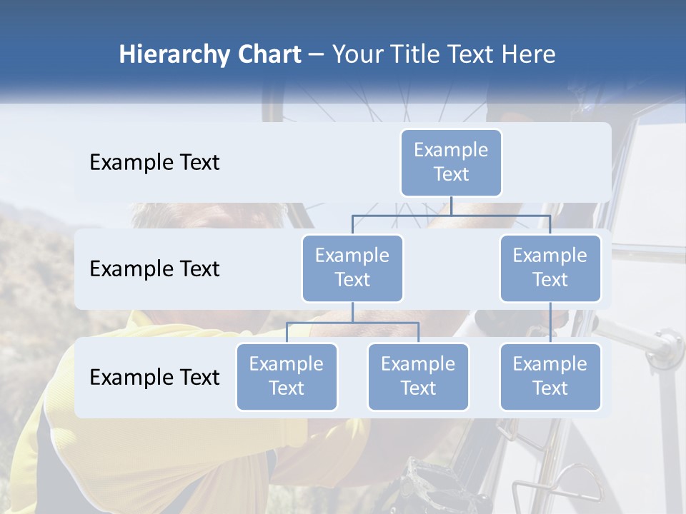 A Man In A Yellow Shirt Is Fixing A Bicycle PowerPoint Template