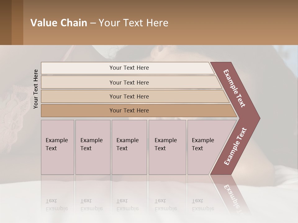 A Beautiful Woman Laying On Top Of A Bed PowerPoint Template