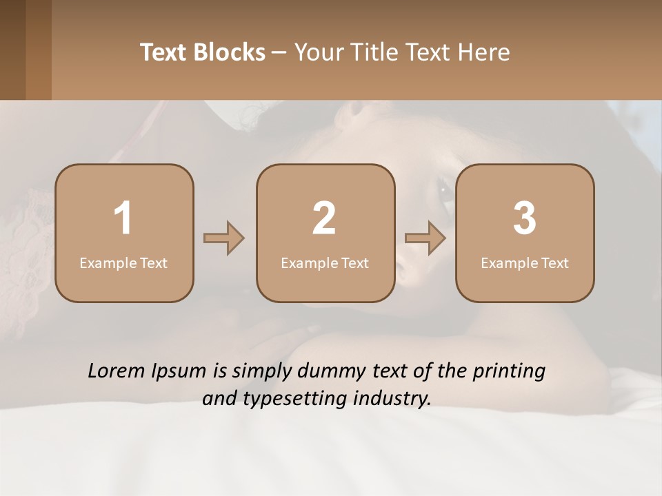 A Beautiful Woman Laying On Top Of A Bed PowerPoint Template