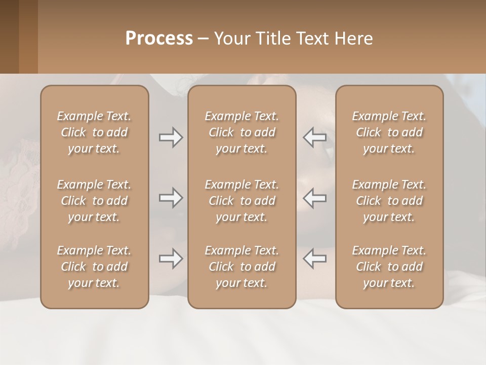 A Beautiful Woman Laying On Top Of A Bed PowerPoint Template