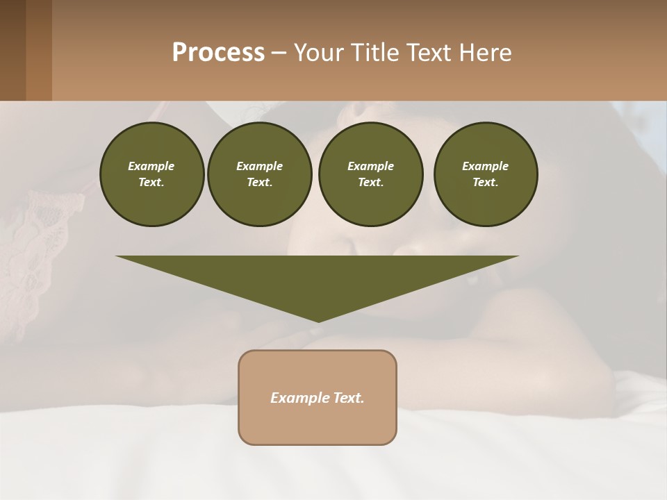 A Beautiful Woman Laying On Top Of A Bed PowerPoint Template