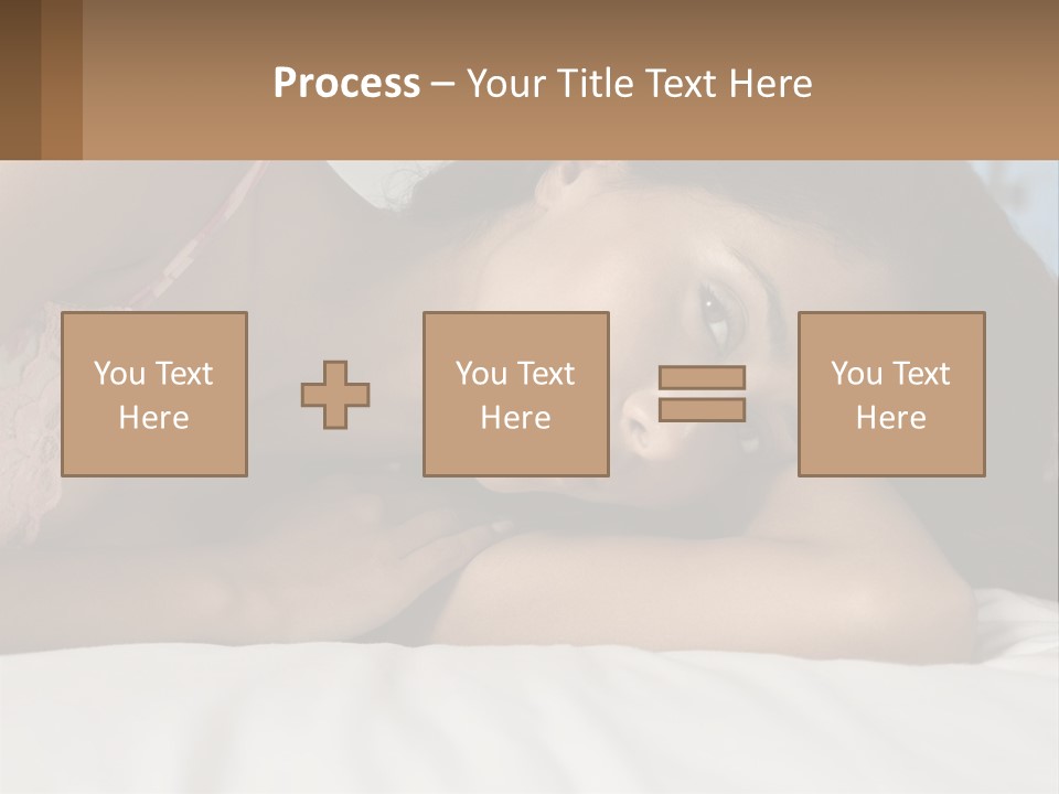 A Beautiful Woman Laying On Top Of A Bed PowerPoint Template