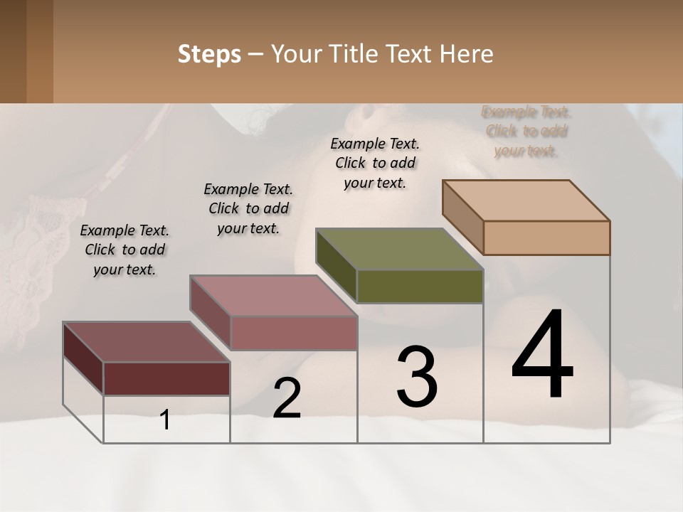 A Beautiful Woman Laying On Top Of A Bed PowerPoint Template