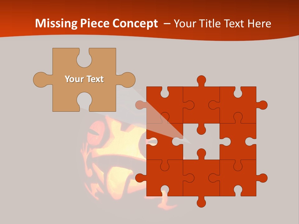 A Pumpkin With A Frog Carved Into It PowerPoint Template